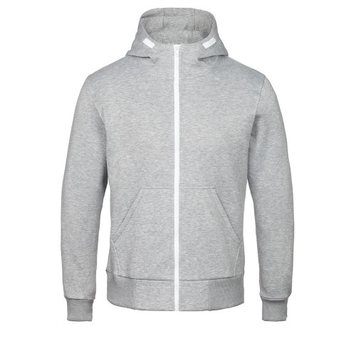 Купить Толстовка Kulonga Heavy Zip, серый меланж с нанесением логотипа