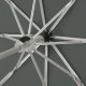Купить Зонт складной Fiber Alu Light, серый с нанесением логотипа