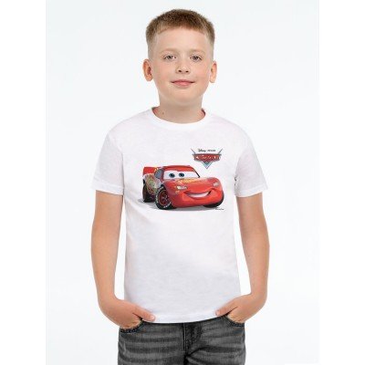 Купить Футболка детская Lightning McQueen, белая с нанесением
