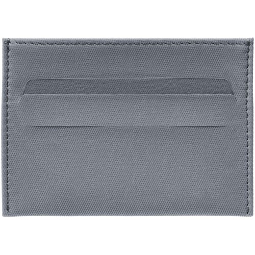 Купить Чехол для карточек Twill, серый с нанесением логотипа