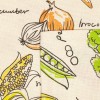Купить Набор салфеток «Овощное рагу» с нанесением логотипа