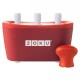 Купить Набор для приготовления мороженого Triple Quick Pop Maker, красный с нанесением логотипа