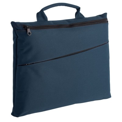 Купить Конференц-сумка Lyon, темно-синяя с нанесением логотипа