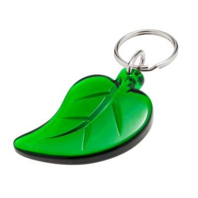 Купить Брелок Folium, зеленый с нанесением логотипа