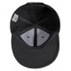 Купить Бейсболка Unit Snapback с прямым козырьком, черная с нанесением логотипа