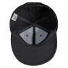 Купить Бейсболка Unit Snapback с прямым козырьком, черная с нанесением логотипа
