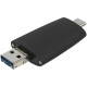 Купить Флешка Pebble universal, USB 3.0, черная, 32 Гб с нанесением логотипа