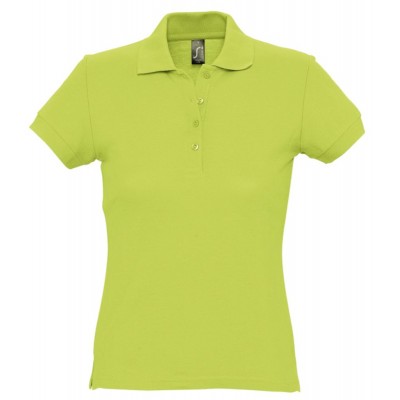 Купить Рубашка поло женская PASSION 170, зеленое яблоко с нанесением логотипа