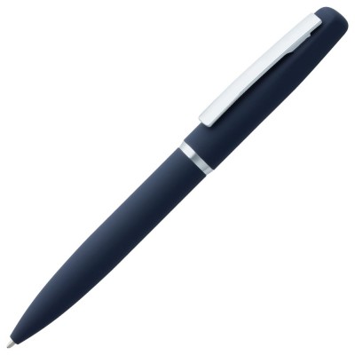 Купить Ручка шариковая Bolt Soft Touch, синяя с нанесением