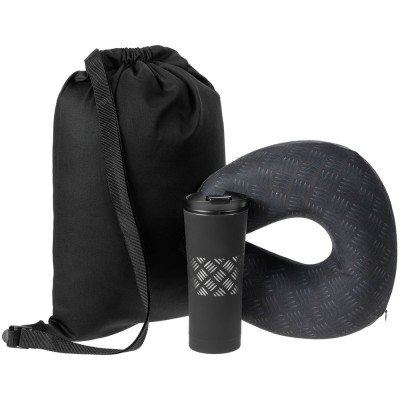 Купить Набор Hard Work Black — Travel Light с нанесением логотипа