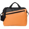 Купить Конференц-сумка Unit Diagonal, оранжево-черная с нанесением логотипа