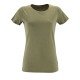 Купить Футболка женская REGENT FIT WOMEN, меланж хаки с нанесением логотипа