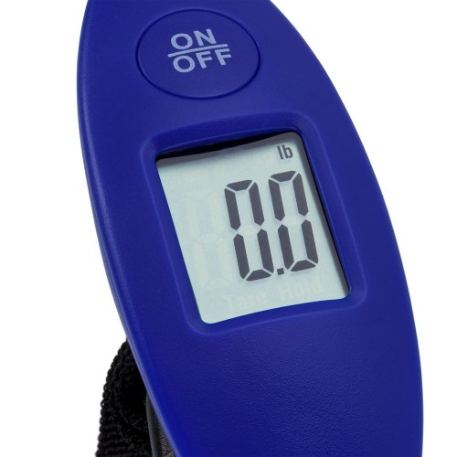 Купить Дорожные весы Ponder, синие с нанесением логотипа