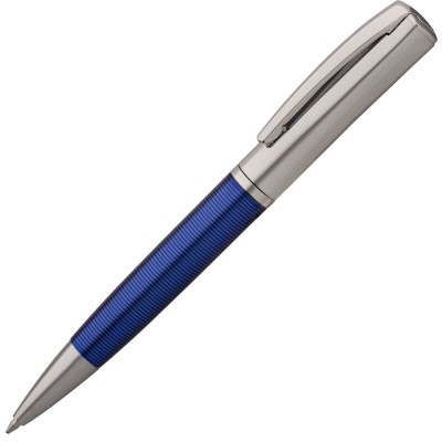 Купить Ручка шариковая Bizarre, синяя с нанесением логотипа
