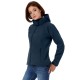 Купить Куртка женская Hooded Softshell темно-синяя с нанесением логотипа