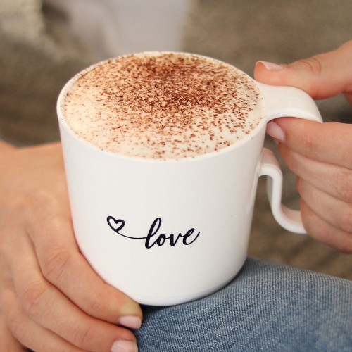 Купить Кружка Love, белая с нанесением логотипа
