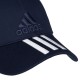 Купить Бейсболка Six-panel Classic 3 stripes, темно-синяя с нанесением логотипа