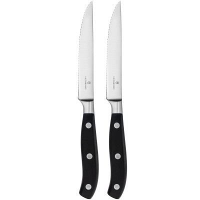 Купить Набор ножей для стейка Victorinox Forged Steak, черный с нанесением
