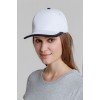 Купить Бейсболка Bizbolka Honor, белая с черным кантом с нанесением логотипа