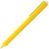 Купить Ручка шариковая Corner, желтая с белым с нанесением логотипа