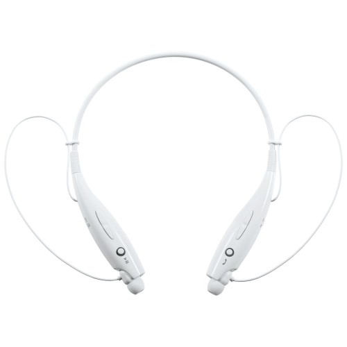 Купить Bluetooth наушники stereoBand, белые с нанесением логотипа