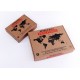 Купить Деревянная карта мира World Map True Puzzle Small, коричневая с нанесением логотипа