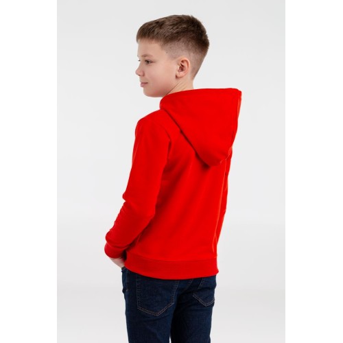Купить Толстовка с капюшоном детская Kirenga Kids, красная с нанесением логотипа