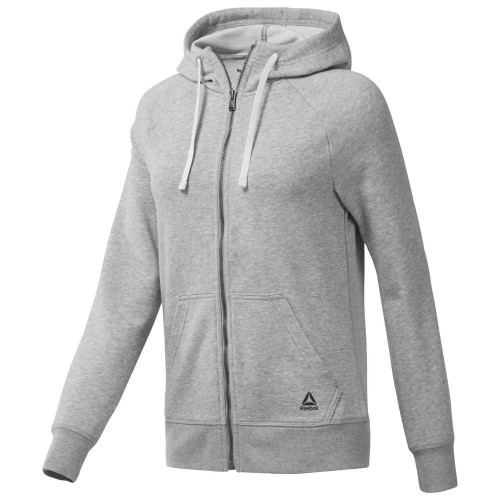 Купить Толстовка женская Elements French Terry Full Zip, серая с нанесением логотипа