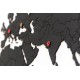 Купить Деревянная карта мира World Map True Puzzle Small, черная с нанесением логотипа