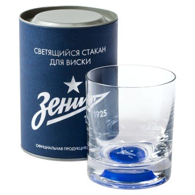 Купить Cветящийся стакан для виски «Зенит» с нанесением