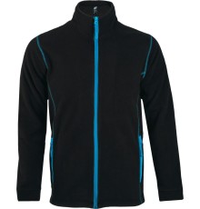 Куртка мужская NOVA MEN 200, черная с ярко-голубым