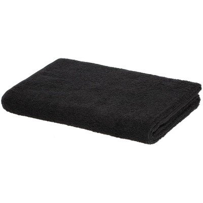 Купить Полотенце отельное For Rooms, большое, черное с нанесением