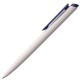 Купить Ручка шариковая Senator Dart Polished, бело-синяя с нанесением логотипа