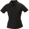 Купить Рубашка поло стретч женская ALBATROSS, черная с нанесением логотипа