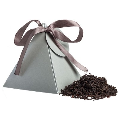 Купить Чай Breakfast Tea в пирамидке, серебристый с нанесением