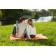 Купить Плед для пикника Comfy, черный с нанесением логотипа