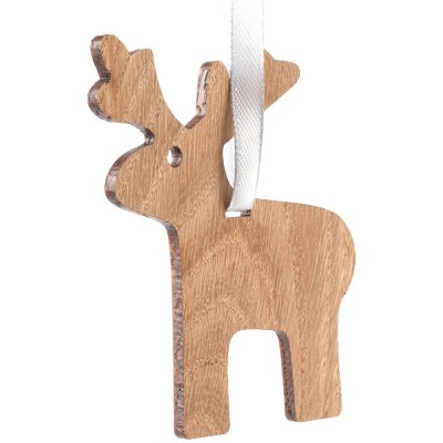 Купить Деревянная подвеска Carving Oak, в форме лося с нанесением