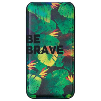 Купить Внешний аккумулятор «Будь храбрым!» 10000 мАч с нанесением логотипа