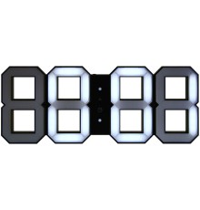 Часы настенные White & White Clock, черные
