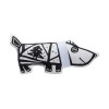 Купить Игрушка «Собака в шарфе», малая, белая с нанесением логотипа