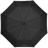 Купить Складной зонт Wood Classic S с прямой ручкой, черный с нанесением логотипа