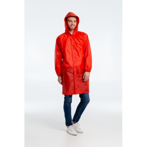 Купить Дождевик унисекс Rainman, красный с нанесением логотипа