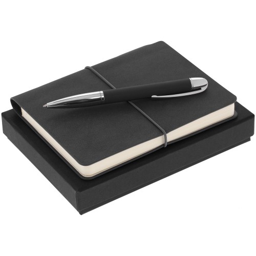 Купить Набор Business Diary Mini, черный с нанесением логотипа