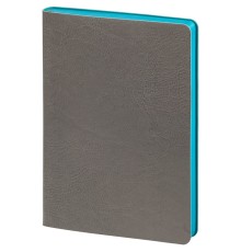 Ежедневник Slip, недатированный, серый с бирюзовым