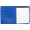 Купить Папка Mokai формата А4 с блокнотом, синяя с нанесением логотипа