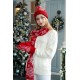 Купить Варежки Snow Fairy, красные с нанесением логотипа