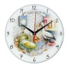 Купить Часы настенные стеклянные Time Wheel с нанесением логотипа
