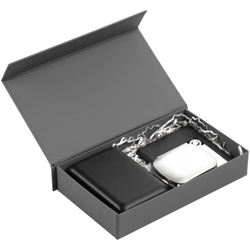 Купить Коробка Patty, серая с нанесением логотипа