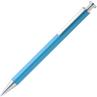 Купить Ручка шариковая Attribute, голубая с нанесением