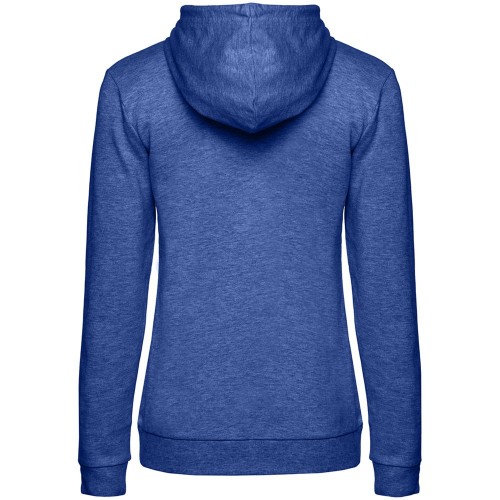 Купить Толстовка с капюшоном женская Hoodie, ярко-синий меланж с нанесением логотипа